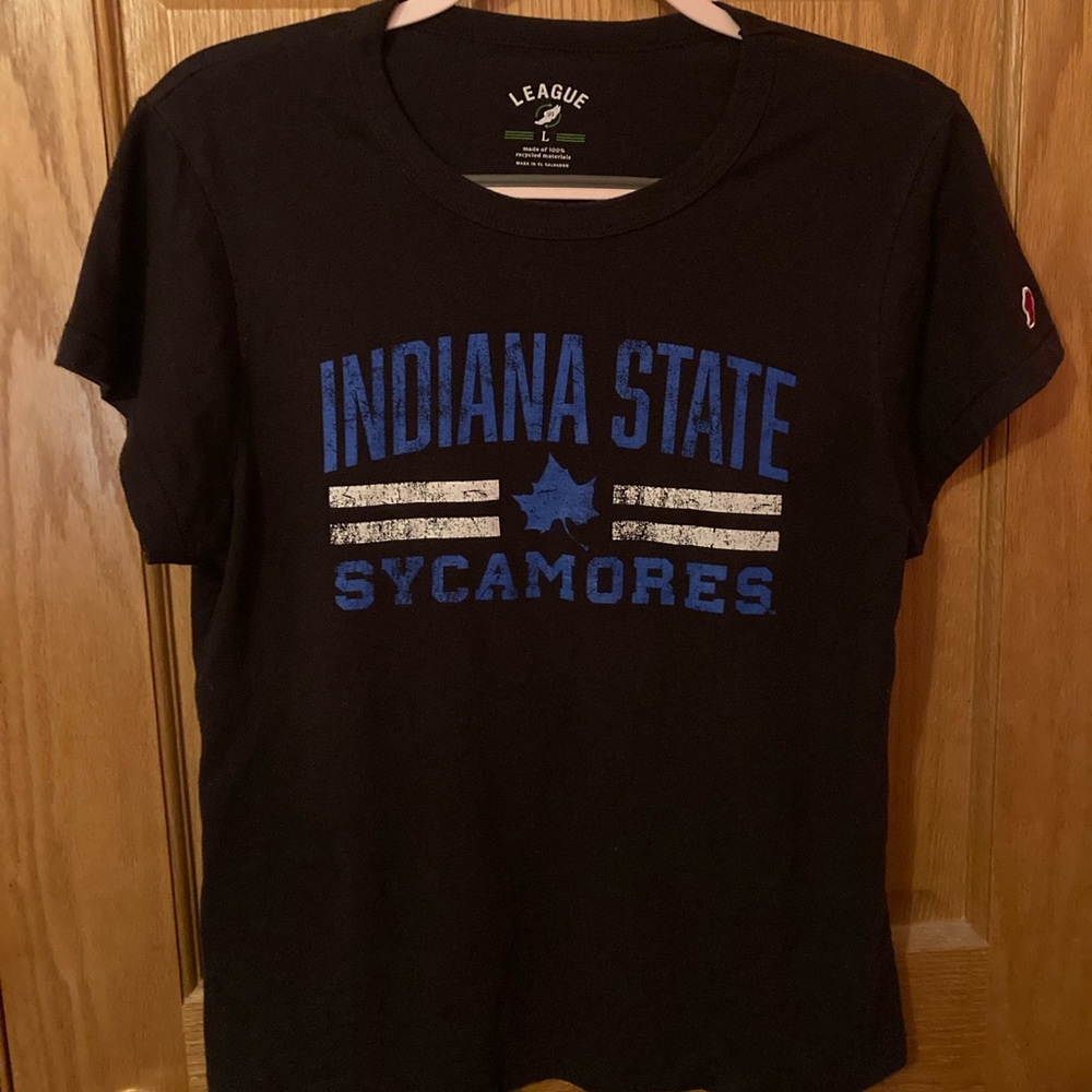 League 91 women’s Indiana State short sleeve T shirt